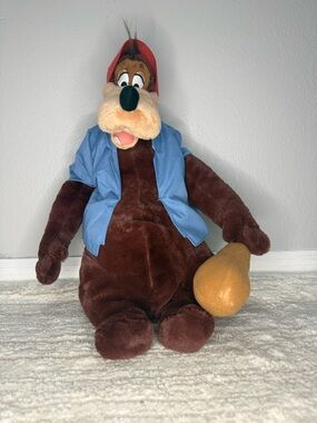 Disney Parks Splash Mountain Brer Bear Large Plush Song Of The South NWOT